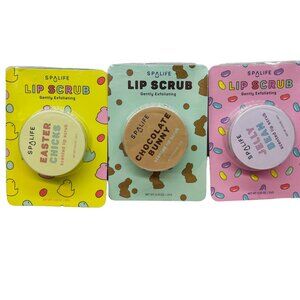 3x Spalife Scented Lip Scrub  0.53 Oz each Gently Exfoliating suitable for kids